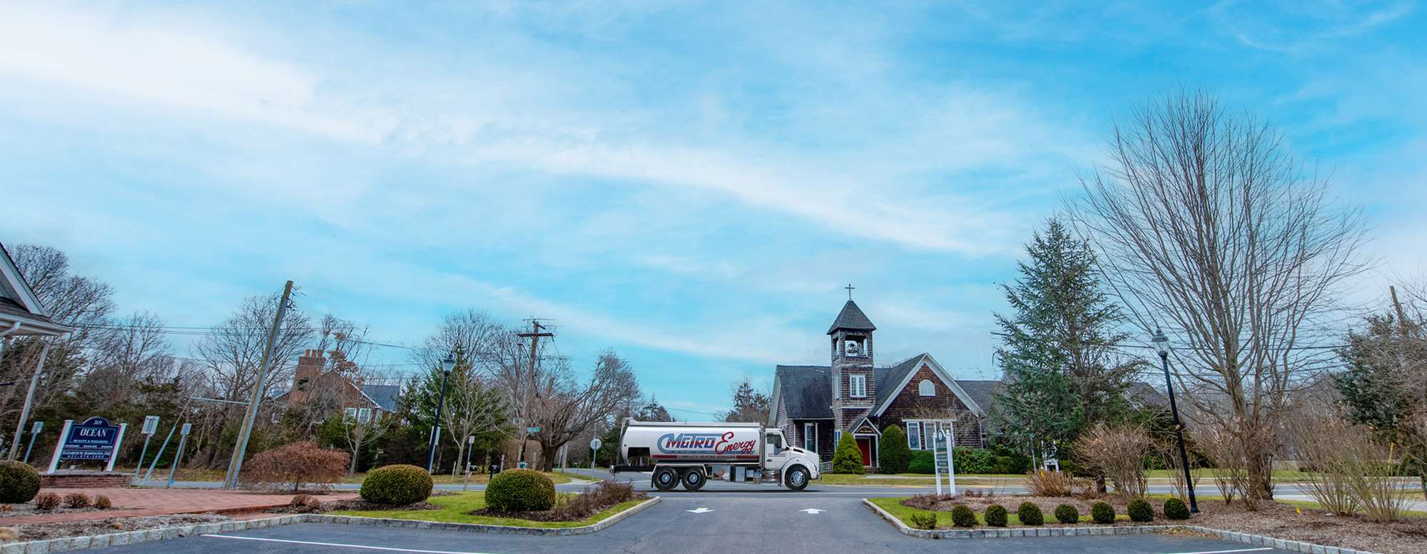 Photo of a truck delivering heating oil